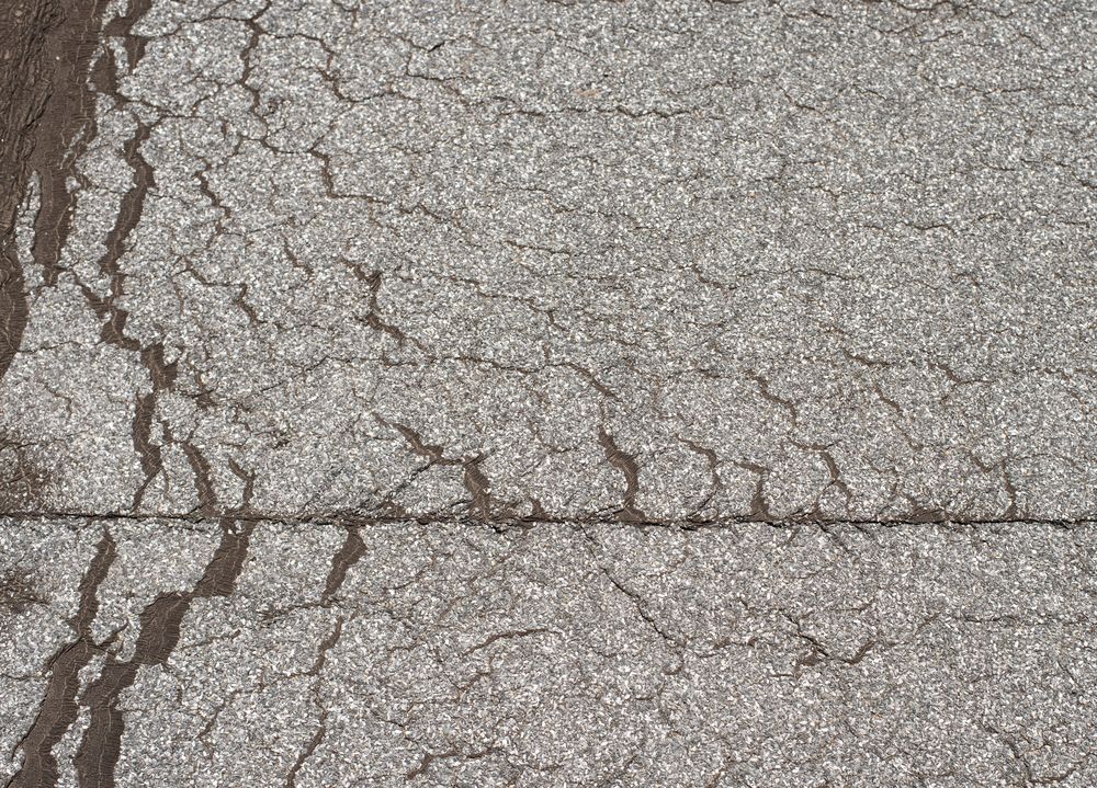 Losliggend dakleer op plat dak in Stramproy